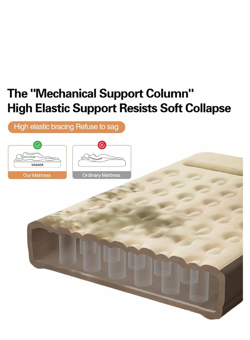 0TO1 TECH Automatic Inflatable Bed with Built in Pump,Inflatable Mattress with Flocked Top, 1Mins Camping Blow Up Mattress with Cordless Pump,Luxury Airbed for Home, Camping & Guests(190 * 100 * 25cm) - Image 4