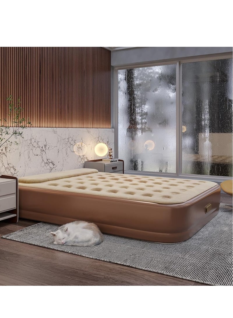 0TO1 TECH Automatic Inflatable Bed with Built in Pump,Inflatable Mattress with Flocked Top, 1Mins Camping Blow Up Mattress with Cordless Pump,Luxury Airbed for Home, Camping & Guests(190 * 100 * 25cm) - Image 2