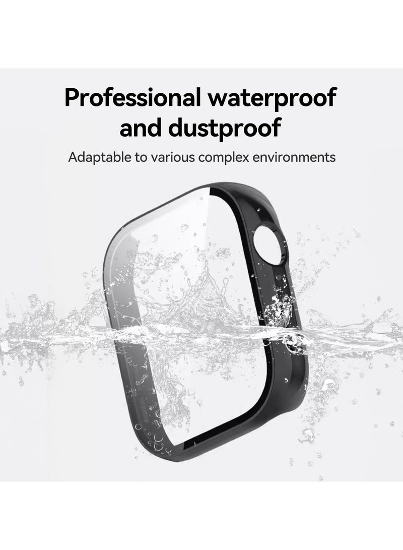 Case and Screen Protector for Huawei Watch Fit 3 46mm, All-around Anti Scratch Shockproof Protective Hard PC Full Cover Tempered Glass Compatible with Huawei Watch Fit 3 (Transparent)
