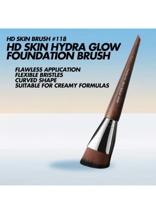 ميك اب فور ايفر فرشاة كريم الأساس HD Skin Hydra Glow رقم 118 - Image 2