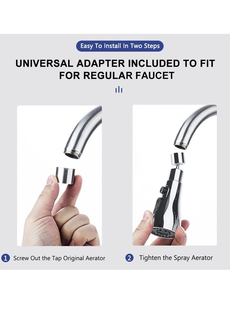 Sakina 60-Degree Swivel Kitchen Sink Tap Sprayer Head, Water Faucet Head Replacement, Kitchen Mixer Tap Purified Water Head ，Water Taps for Kitchen - Image 5