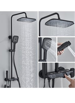 Rainfall Waterfall Shower Panel Tower System Black Piano Digital Display Shower Set 4-way Bathroom Faucets Hot Cold Waterfall Tap Rainfall Shower System Multifunctional (Color : Black Hot Cold, - pzsku/Z878F880D1A0A2F7A60C3Z/45/_/1736936523/23d1472d-74e9-4220-921c-a48b1f3fb0e8