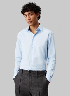 CALVIN KLEIN Regular Fit Stretch Cotton Poplin Shirt  - Image 1