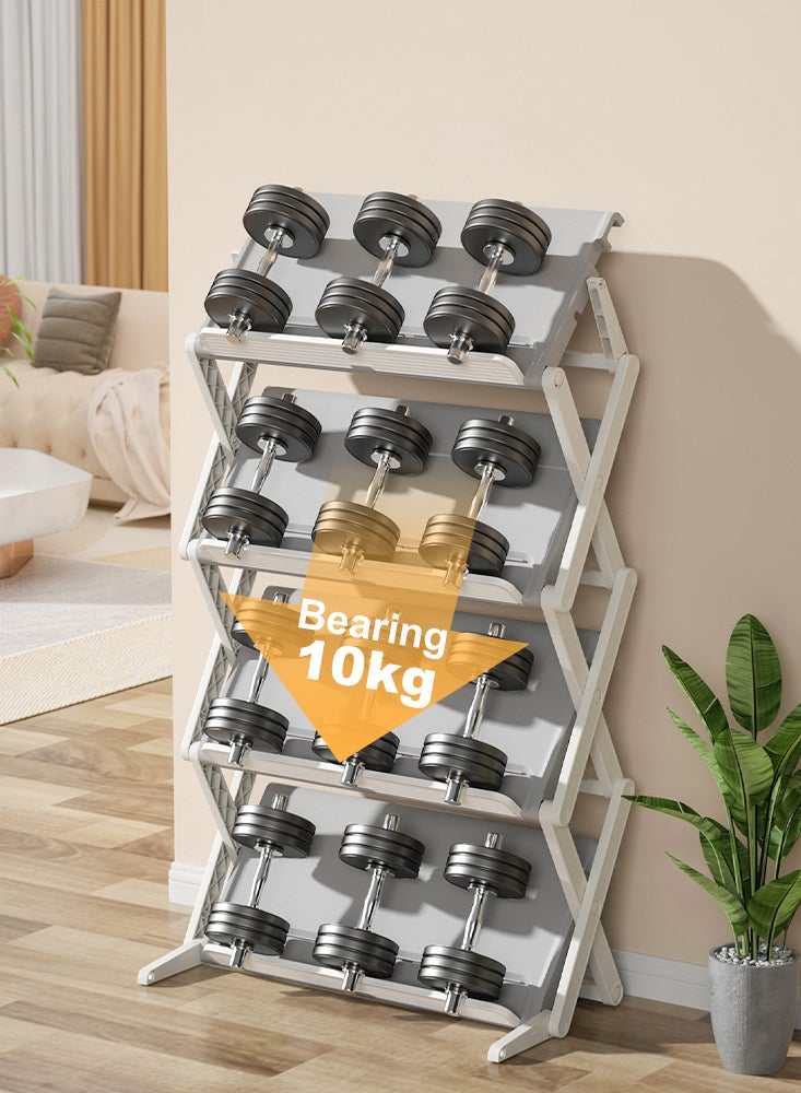 Perfii 4 Grids Shoe Rack Tower Shelf, Small Vertical Shoe Stand, Shoe Cabinet, Free Standing Shoes Storage Organizer for Entryway, Closet, Hallway, Easy Assembly, Stable in Structure, Up to 12-15 Pairs of Shoes - Image 3