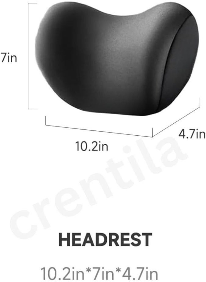 وسادة رقبة من فوم الميموري للسيارة لتخفيف آلام الرقبة مع حزام قابل للتعديل وغطاء قابل للإزالة للتهوية - Image 3