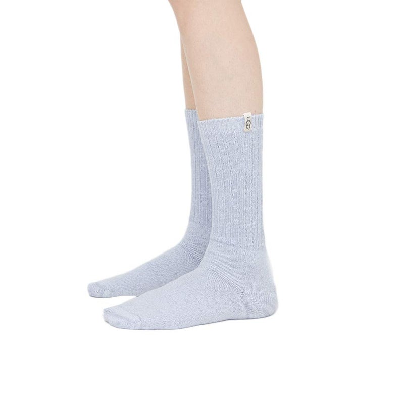 UGG Women's Rib Knit Slouchy Crew Socks, Icelandic Blue, O/S - Image 2