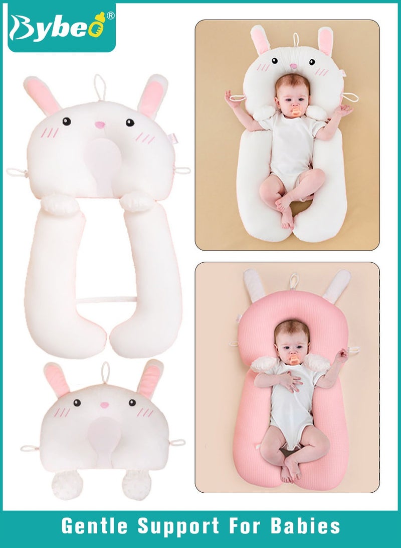 Bybeo Baby Nursing Pillow, Baby Head Shaping Pillow, Newborns Nursing Sleeping Pillow, Infant Head Support with U-shaped Legs For Boys and Girls, Superior Quality, Adjustable and Removable - Image 1