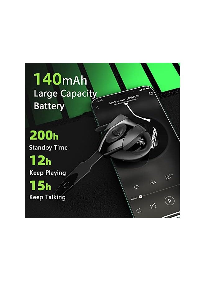 Generic - Bluetooth Earpiece Wireless Bluetooth Headset V5.0 Hands Free Earphones With Stereo Noise Canceling Bluetooth Earbuds With Microphone For Cell Phone And Pc - Image 1