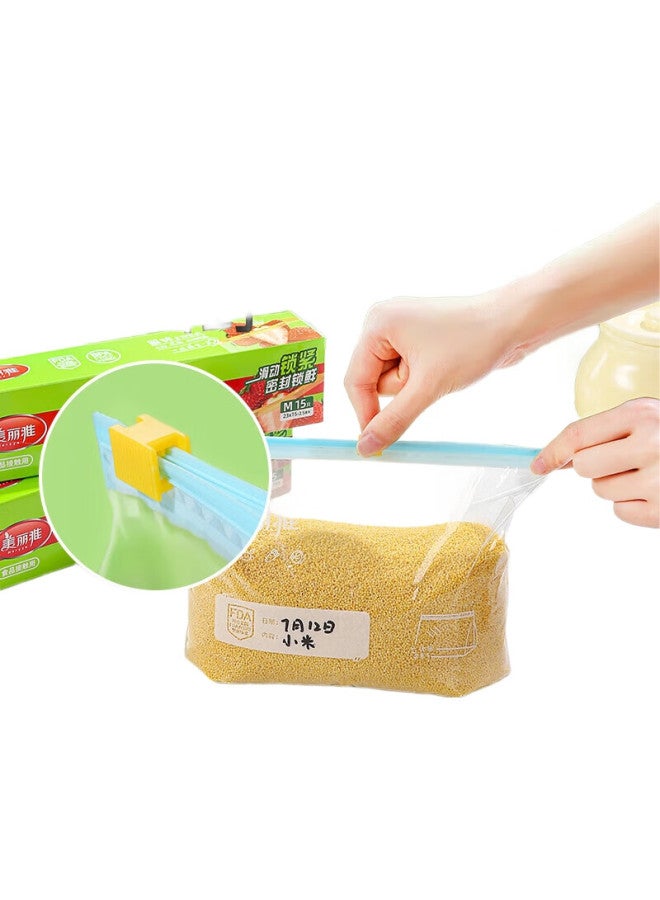 Maryya 30Pcs Food Sealing Bags Ziplock Medium Size Thickened Fresh-Keeping Self-Sealing Bags Disposable Refrigerator Cold Storage Bags - Image 3