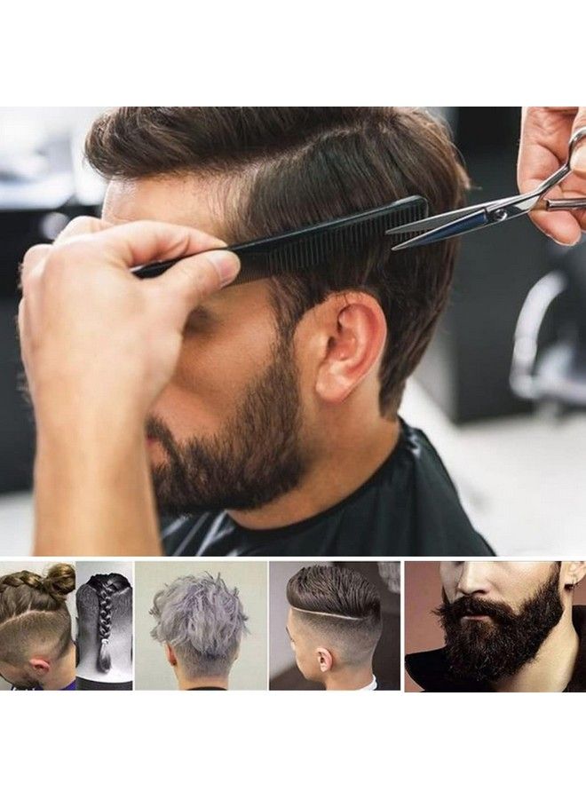 Luxxii (6 Count) 7.5" Barber Hair Comb Beard & Mustache Pocket Combs For Men - Image 4