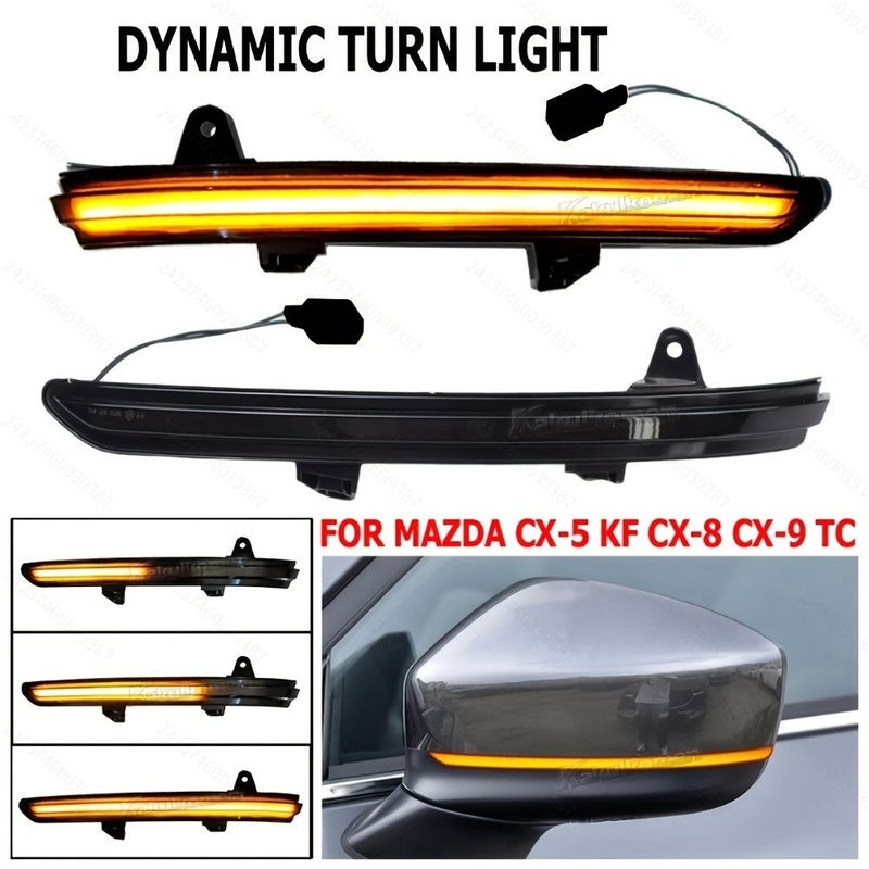 LED Dynamic Turn Signal Light For Mazda CX 5 KF CX 8 2017 2019 CX 9 TC Side Wing Rearview Mirror Indicator Sequential Blinker Color L Ma 06 - Image 1