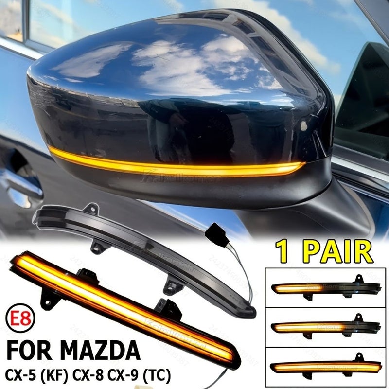 LED Dynamic Turn Signal Light For Mazda CX 5 KF CX 8 2017 2019 CX 9 TC Side Wing Rearview Mirror Indicator Sequential Blinker Color L Ma 06 - Image 3