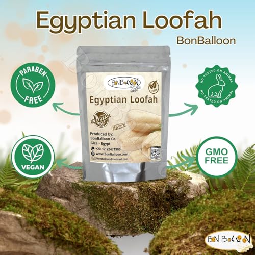bonballoon 1 قطعة لوفة مصرية طبيعية فاخرة للعناية بالجسم - Image 5