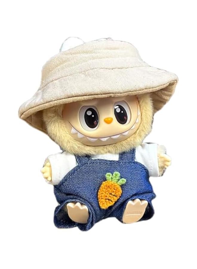Clothing Set Compatible with Labubu Doll, Denim Jumpsuit Style, Precision Sizing, Custom Designs  Durable Stitching  - Image 1