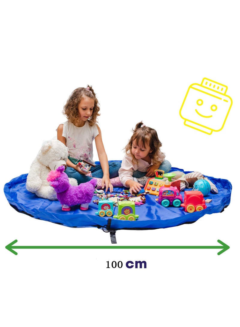 Daytoyz Toy Storage Bag, Organiser Bags, Children Play Mat 40 inch (100cm) - Portable Child Toy Organiser  - Image 3