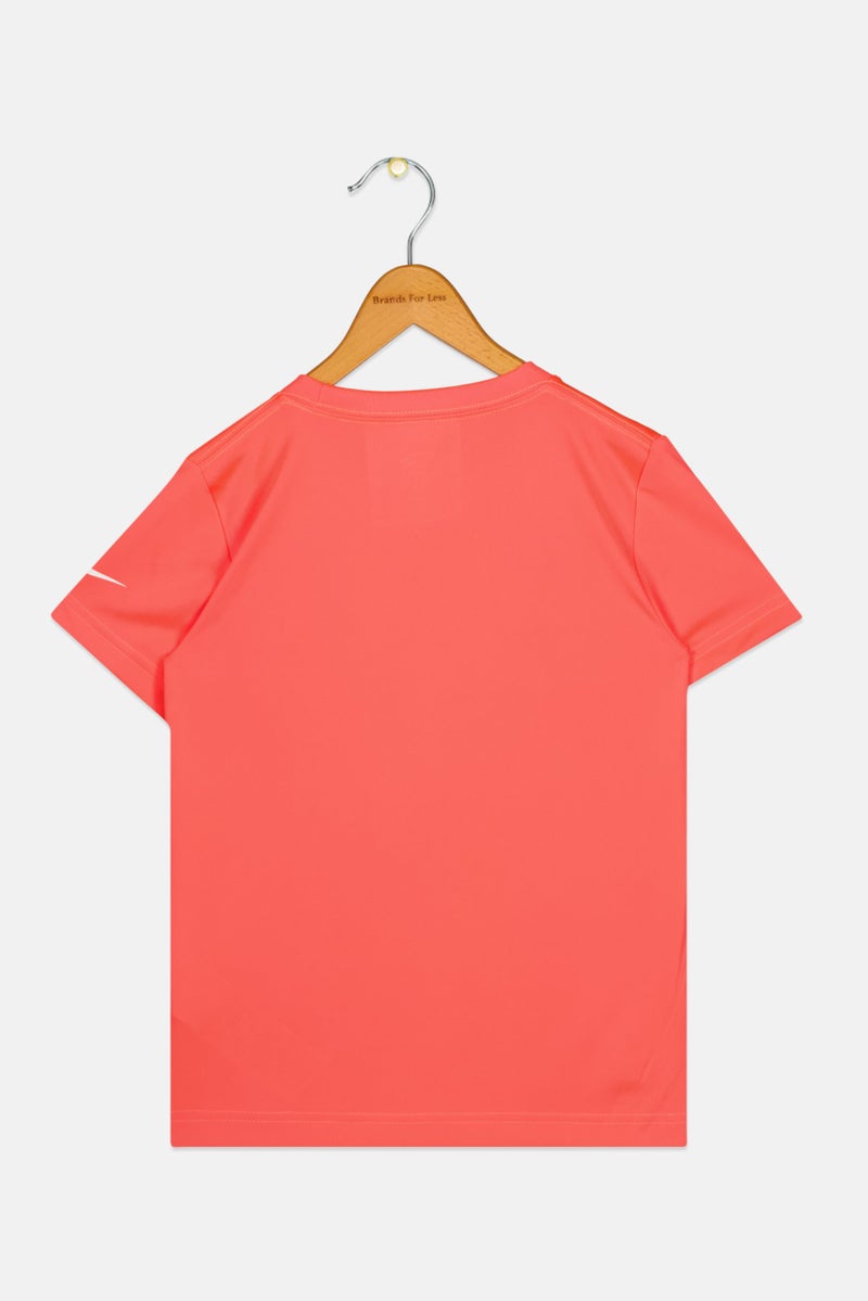 Nike تي شيرت تدريب بأكمام قصيرة من نايك 3 براند بواسطة راسل ويلسون للأطفال الأولاد، وردي - Image 2