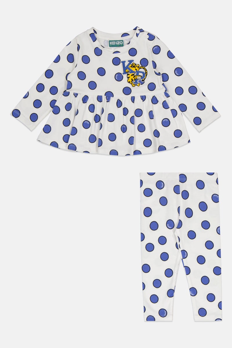 Kenzo Toddlers Girl 2 Pieces Allover Print Long Sleeve Top And Pants Sets, Multicolor - Image 2
