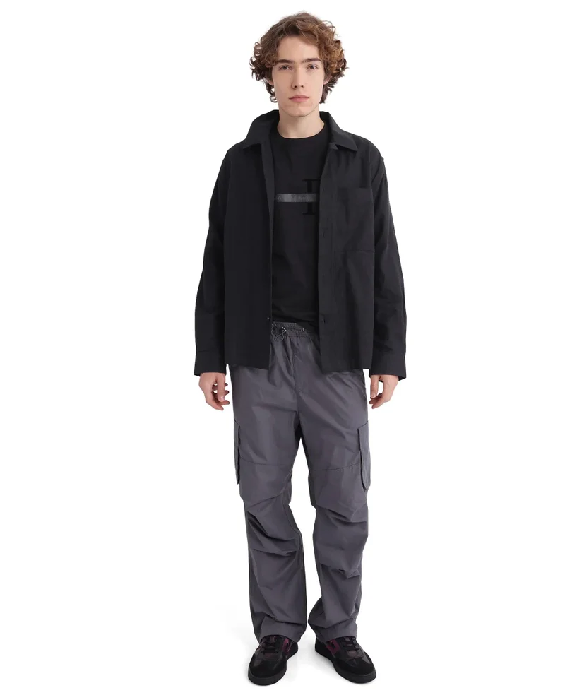 Rare Rabbit Men's Parachute Cargo Regular Fit Trouser