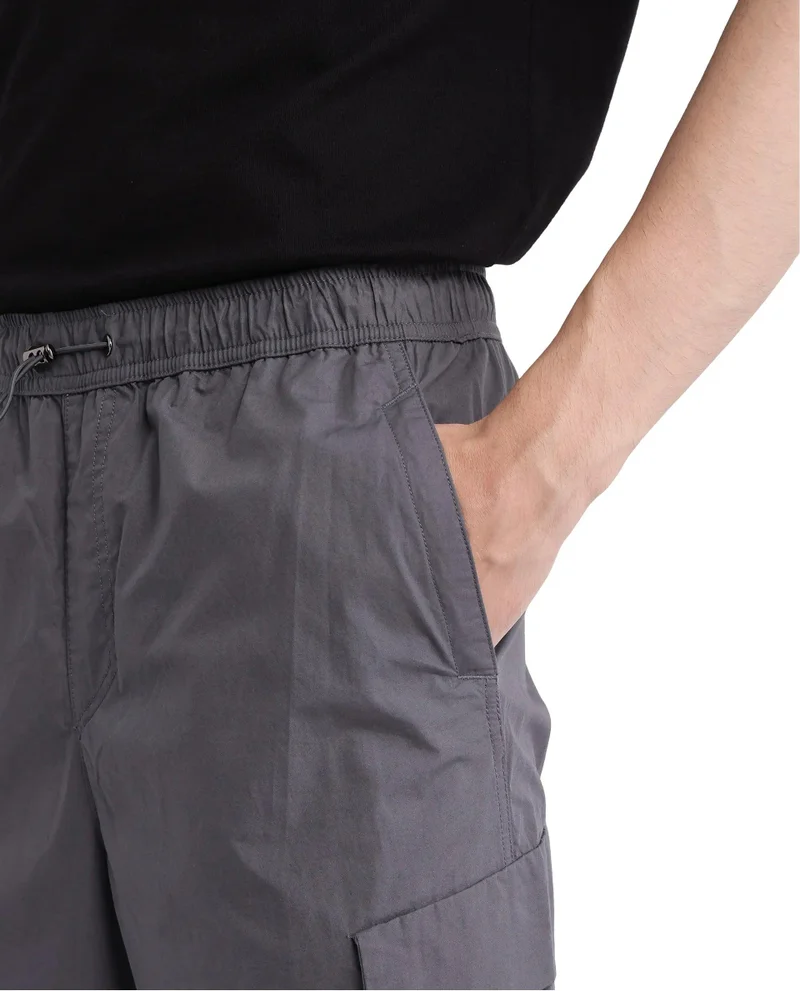 Rare Rabbit Men's Parachute Cargo Regular Fit Trouser