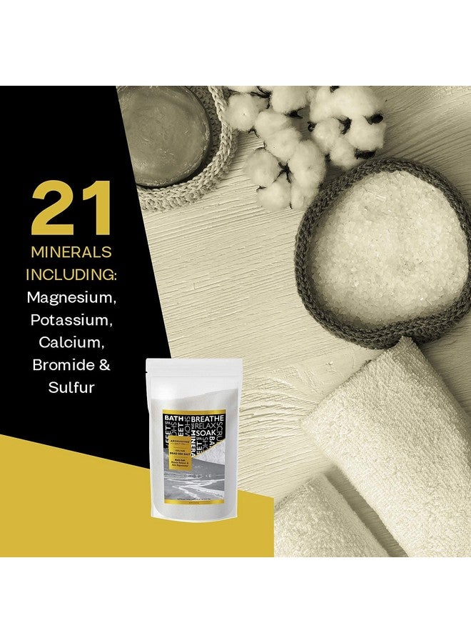 Aromasong Dead Sea Saltmineral Spa Bath Salts5 Lb Fine Grain Large Bulk Resealable Pack (Packaging May Vary)100% Pure & Naturalused For Body Wash Scrubsoak For Women & Men For Skin Issues - Image 4