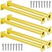 Purife Set of 6 Monkey Bars for Backyard Steel Playground Ladder Rungs for Outdoor Playset Safety Climbing Handles 165 inch Yellow - Image 2
