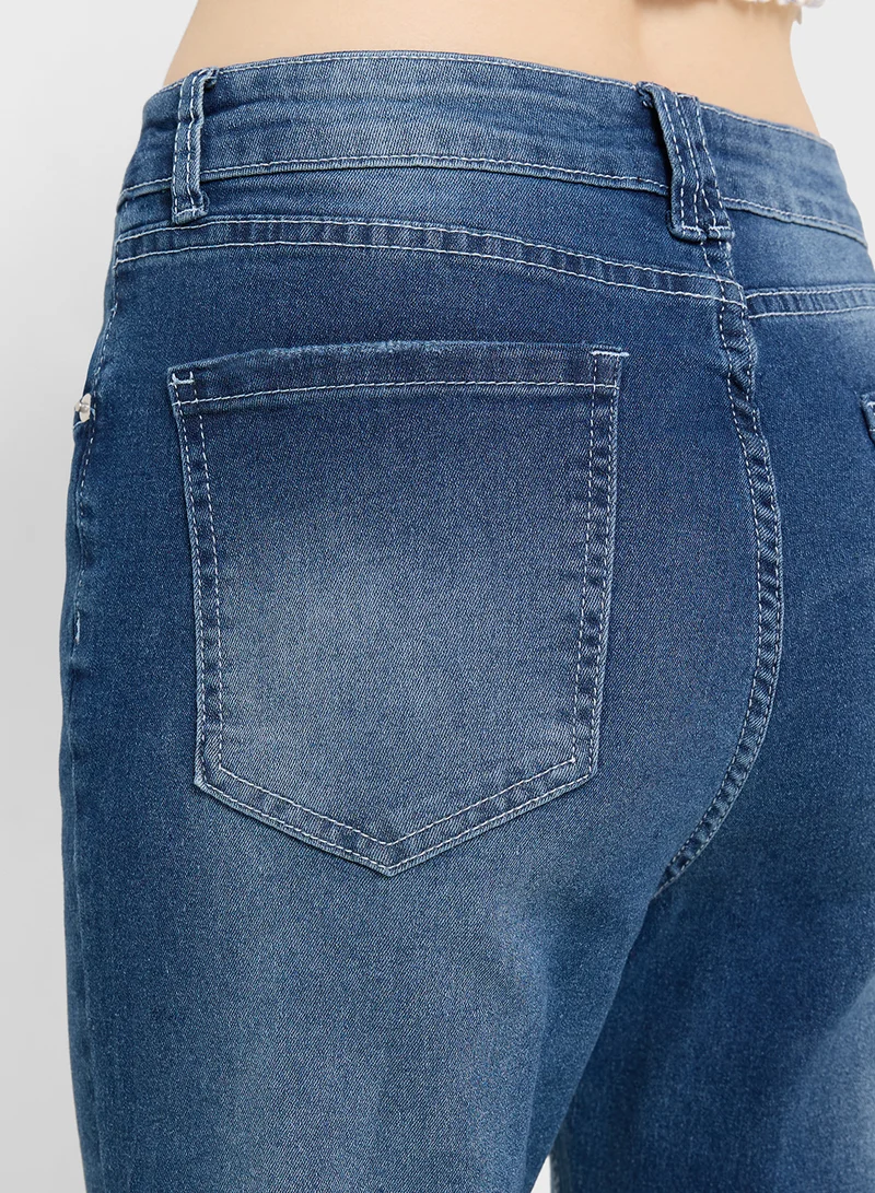 Ginger High Rise Bootcut Fit Jeans