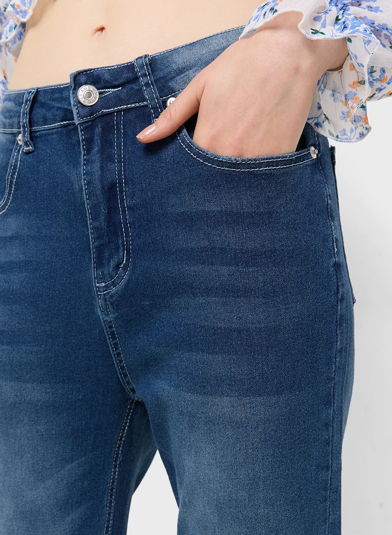 Ginger High Rise Bootcut Fit Jeans