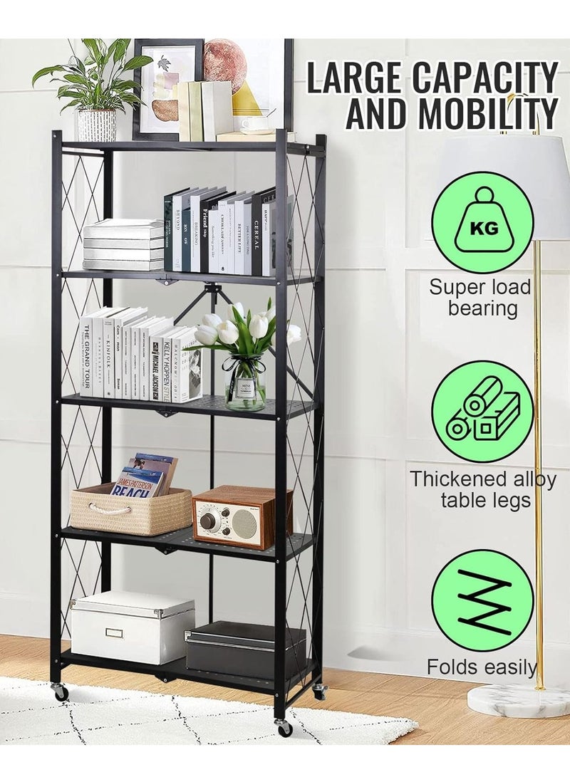 رف تخزين مطبخ قابل للطي 5 طبقات - Image 3