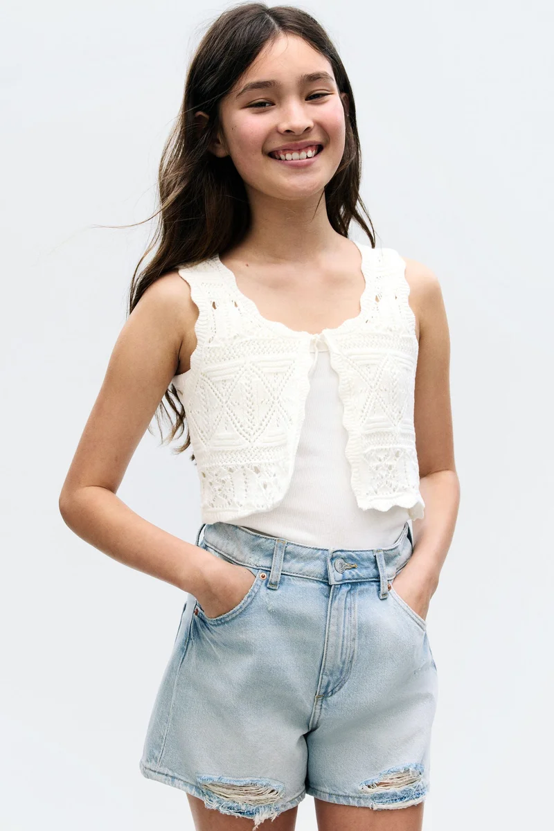 H&M Pattern-knit waistcoat