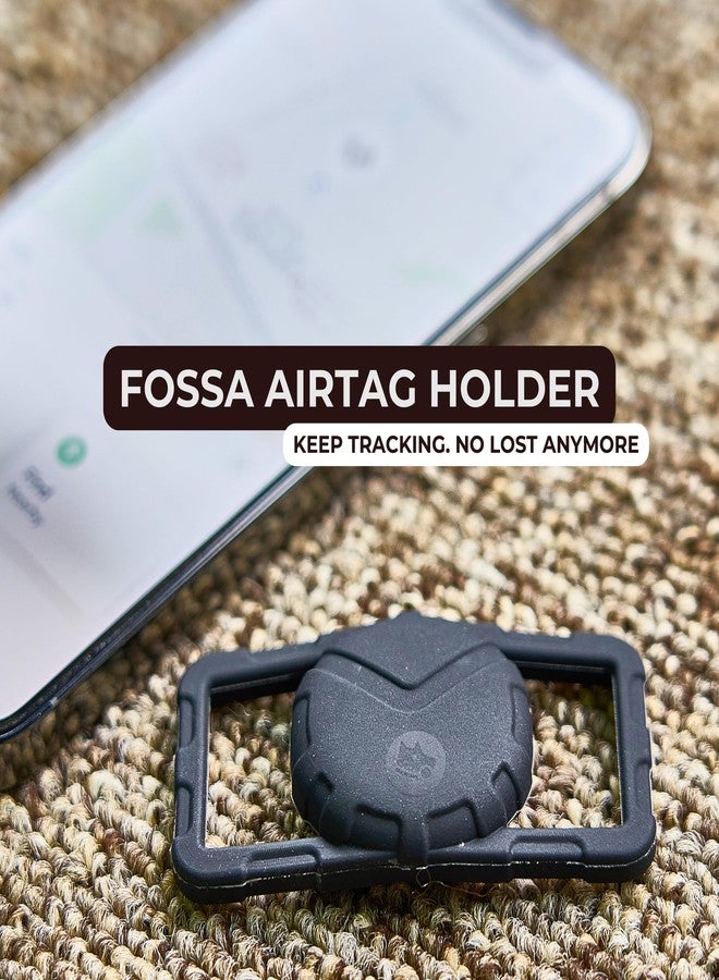 FOSSA Ultra Thick Dog Collar Holder for | Military-Grade Air Tag Case Fits Collar from 0.8" to 2" | Apple Air Tag Holders for Large Dogs and Cats - Image 2