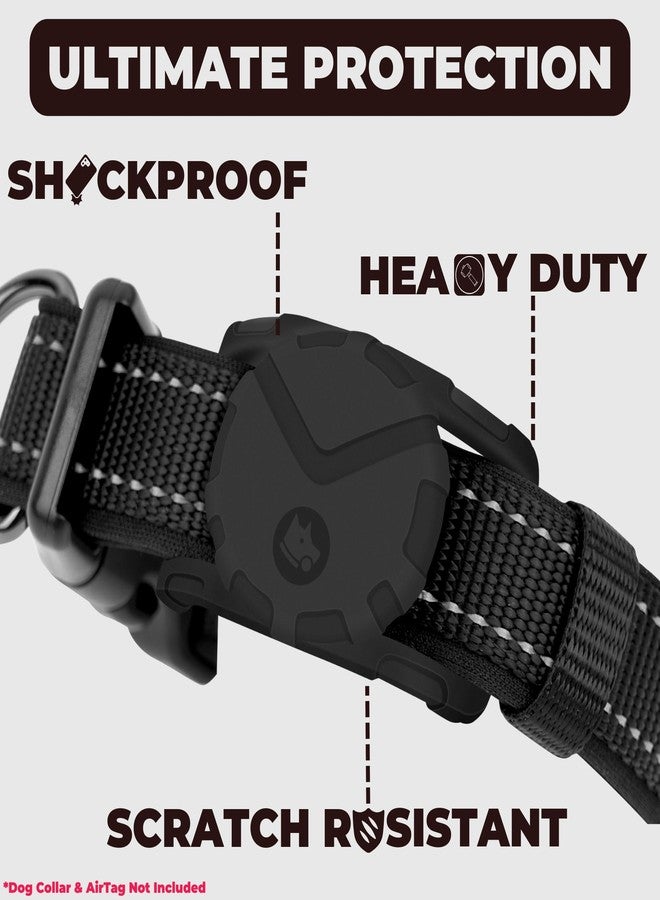 FOSSA Ultra Thick Dog Collar Holder for | Military-Grade Air Tag Case Fits Collar from 0.8" to 2" | Apple Air Tag Holders for Large Dogs and Cats - Image 4