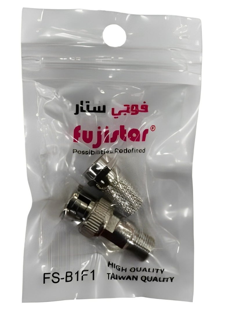 فوجي ستار FS-B1F1 BNC + F Connector Combo - طقم موصل كابل محوري عالي الجودة لتطبيقات متعددة الاستخدامات
