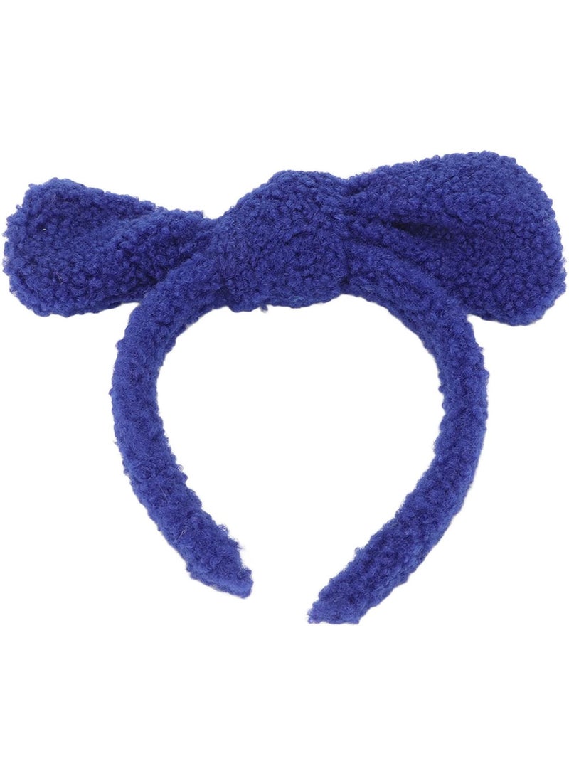 GGOOT Bow Headband, Women Headband Washable Microfiber Plush Cute Bow Shape Fast Drying for Spa Yoga - Image 1