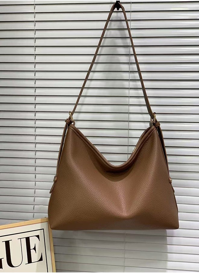 JCB CHIC Women Magnetic Closure Crossbody Bag  Shoulder Bag Tote Bag with Multi-Pocket Handbag Adjustable Strap Hobo Bag Messenger Bag for Work Travel (Z-1552-brown )  - Image 2