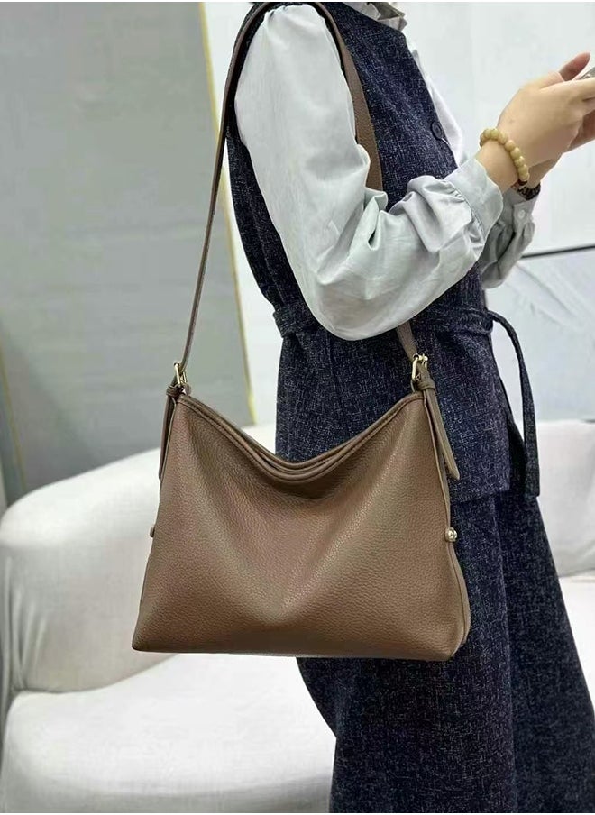 JCB CHIC Women Magnetic Closure Crossbody Bag  Shoulder Bag Tote Bag with Multi-Pocket Handbag Adjustable Strap Hobo Bag Messenger Bag for Work Travel (Z-1552-brown )  - Image 1