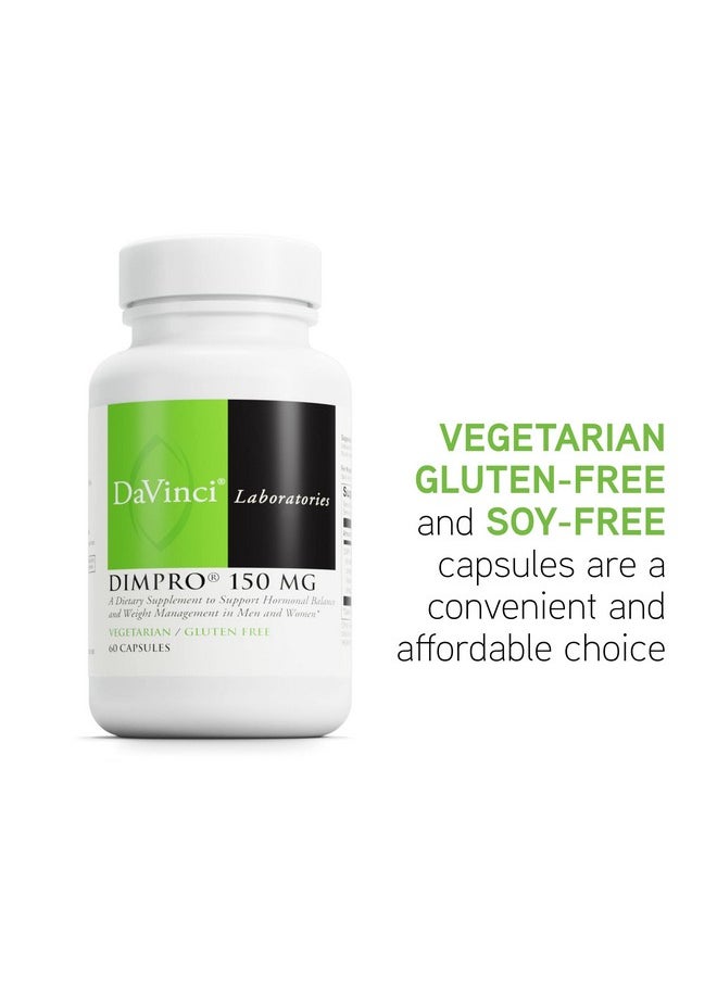 DaVinci Laboratories of Vermont Davinci Labs DIMPro 150mg - Helps Support Hormonal Balance, Estrogen Metabolism & More with DIM* - Gluten-Free - 60 Capsules (60 Servings)  - Image 5
