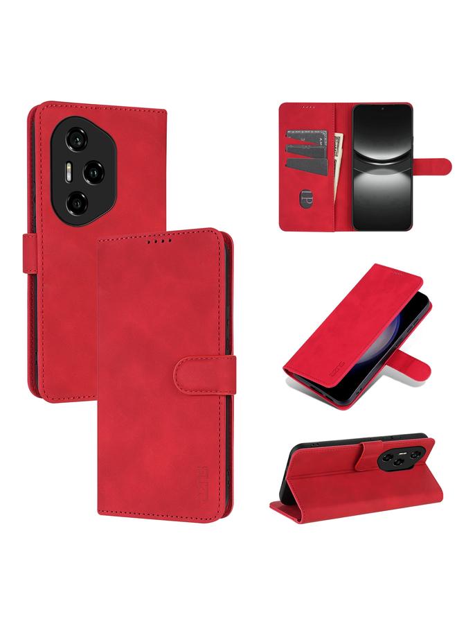 Case For Honor 300 Pro Skin Feel Calf Texture Flip Leather Phone Case