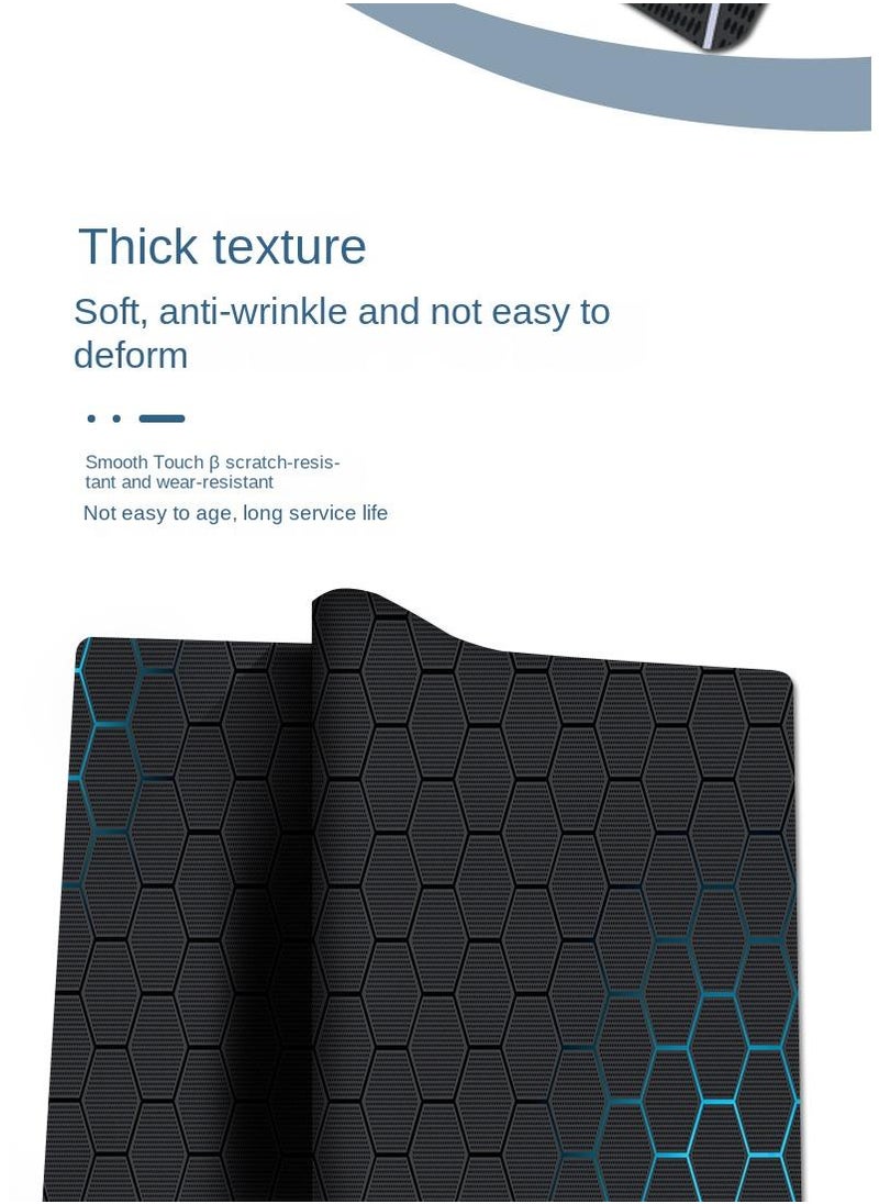Generic - Honeycomb Pattern Exclusive For Esports Games Gaming Mouse Pad Extended Large Mat Desk Pad Stitched Edges Mousepad Long Mouse Pad And Non-Slip Rubber Base Mice Pad 900X400X3mm - Image 1