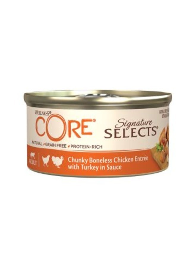 Wellness core Signature Selects Chnky Ch/Turk Cat 79g 1X24