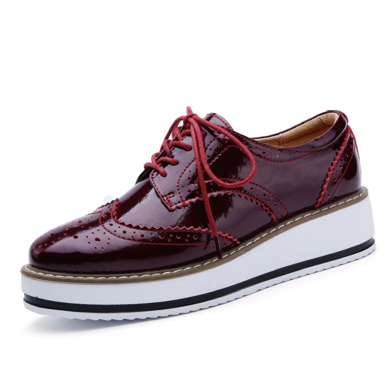 spring shoes 2024 outdoor generation independent station spell a lot of leather shoes with deep mouth women's shoes - Image 3