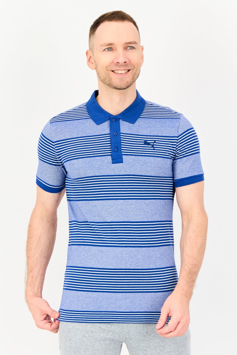 PUMA Men Slim Fit Short Sleeve Outdoor Polo Shirt, Multicolor - Image 1