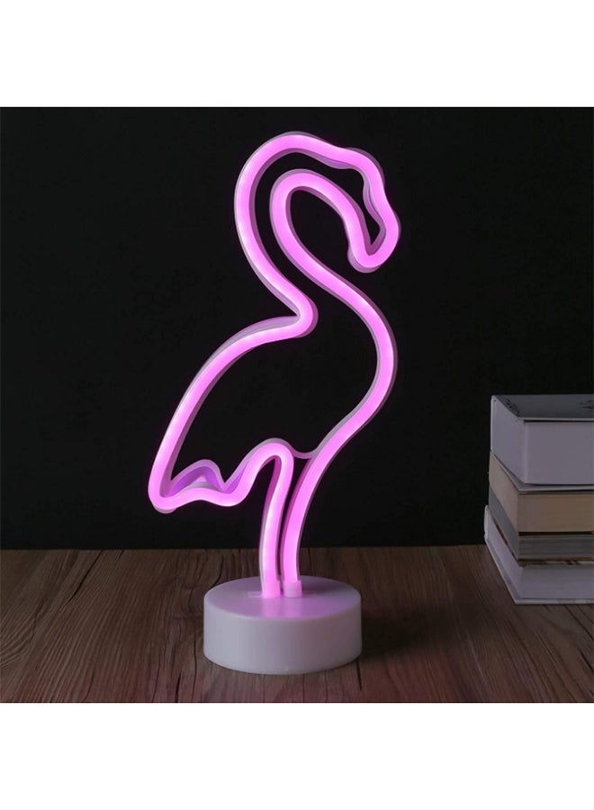 Neon Decoration Flamingo Lights White  - Image 2