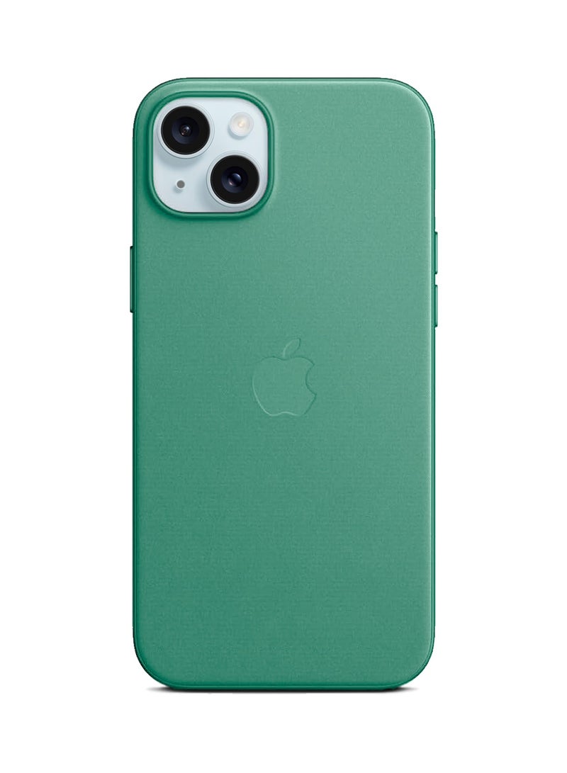 دبليو تيك غطاء حماية من السيليكون السائل الناعم مع MagSafe لهاتف Apple iPhone 15 2023 Spring Green - Image 2