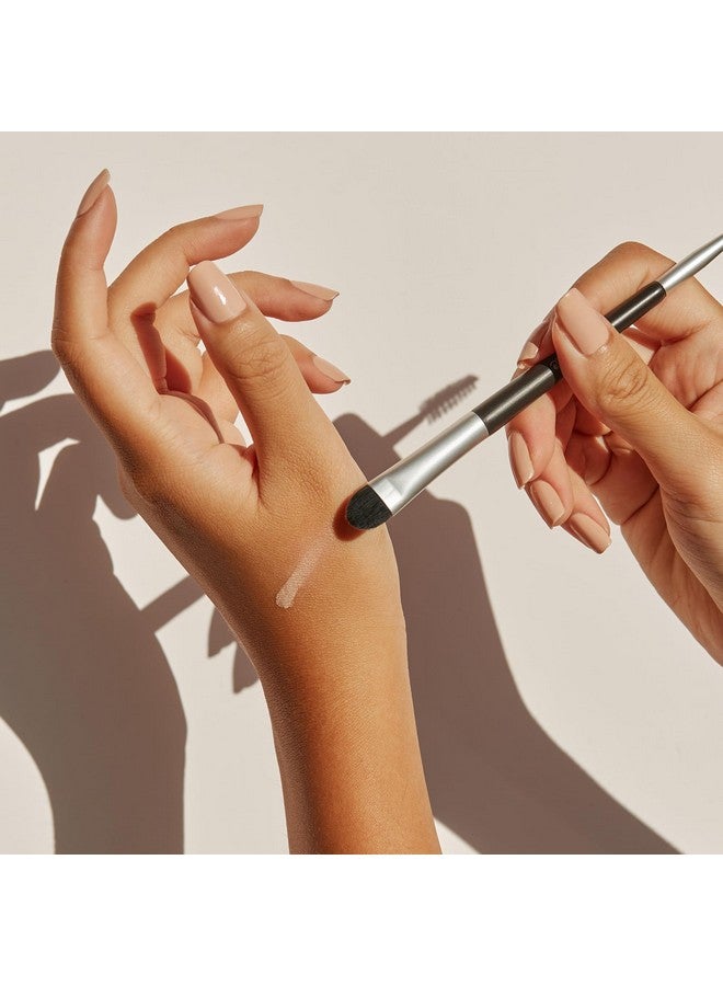Chella Dual Blending Foundation Makeup Brush With Eyebrow Spoolie - Image 3