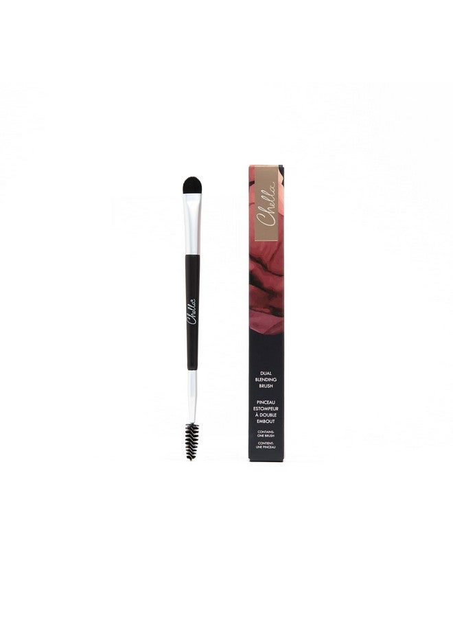 Chella Dual Blending Foundation Makeup Brush With Eyebrow Spoolie - Image 1