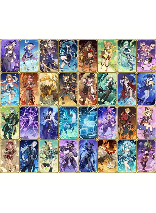 32 Pcs Genius Invokation TCG Character Cards The 3rd Style For Fans Gifts - Image 2