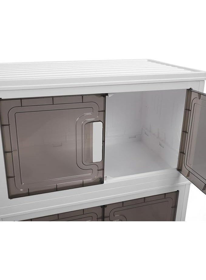 Jumbo Wide Plastic Cabinet – Spacious Multi-Shelf Wardrobe for Easily Storing All Your Household Items, 6 Tiers HR - Image 3