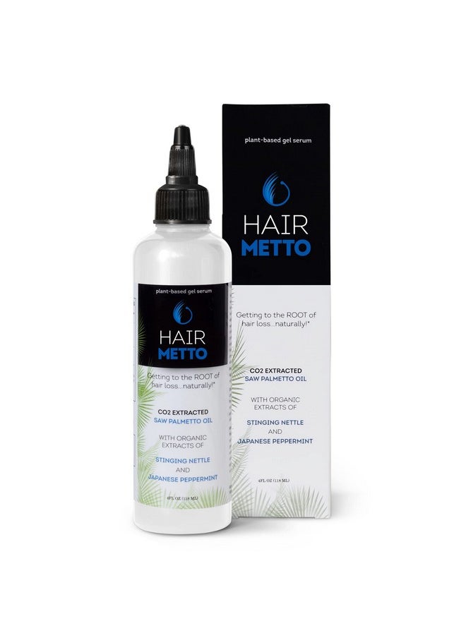 HAIRMETTO - ® Topical Hair Serum For Hair Regrowth Hair Loss Products With Extracted Saw Palmetto Oil For Bald Spots Soothes Dry And Itchy Scalp Nonoily Peppermint Scent 118 Ml Bottle - Image 1