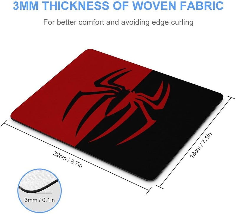 Keebik Gaming Mouse Pad, Spider Mouse Pad 7.1x8.7 Inch Computer Mouse Mat Keyboard Full Desk Mousepad for Gaming, Office, Home - Image 2