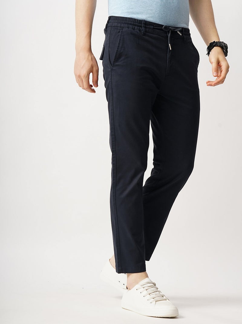 British Club Men Regular Fit  Flat-Front Chinos - Image 5